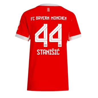 Bayern Munich Josip Stanisic #44 Maglia Gara Casa Repliche 2025-26 Donna Maniche Corte